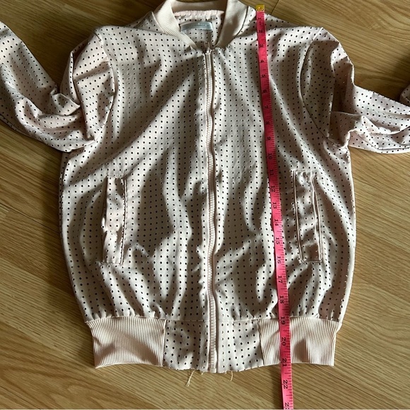 Touché LA x Morgan Stewart Light Pink Bomber Athletic Jacket XS - Picture 5 of 8